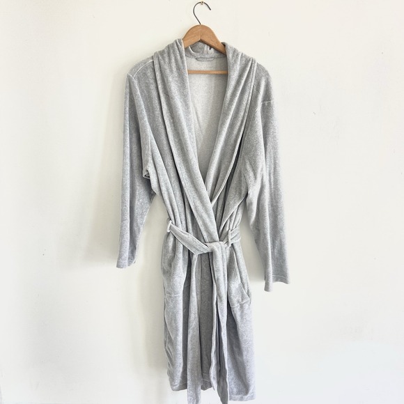 J. Jill Other - J Jill Sleep Ultrasoft Shawl-Collar Robe w/ Belt Size M Gray Cotton Modal Soft
